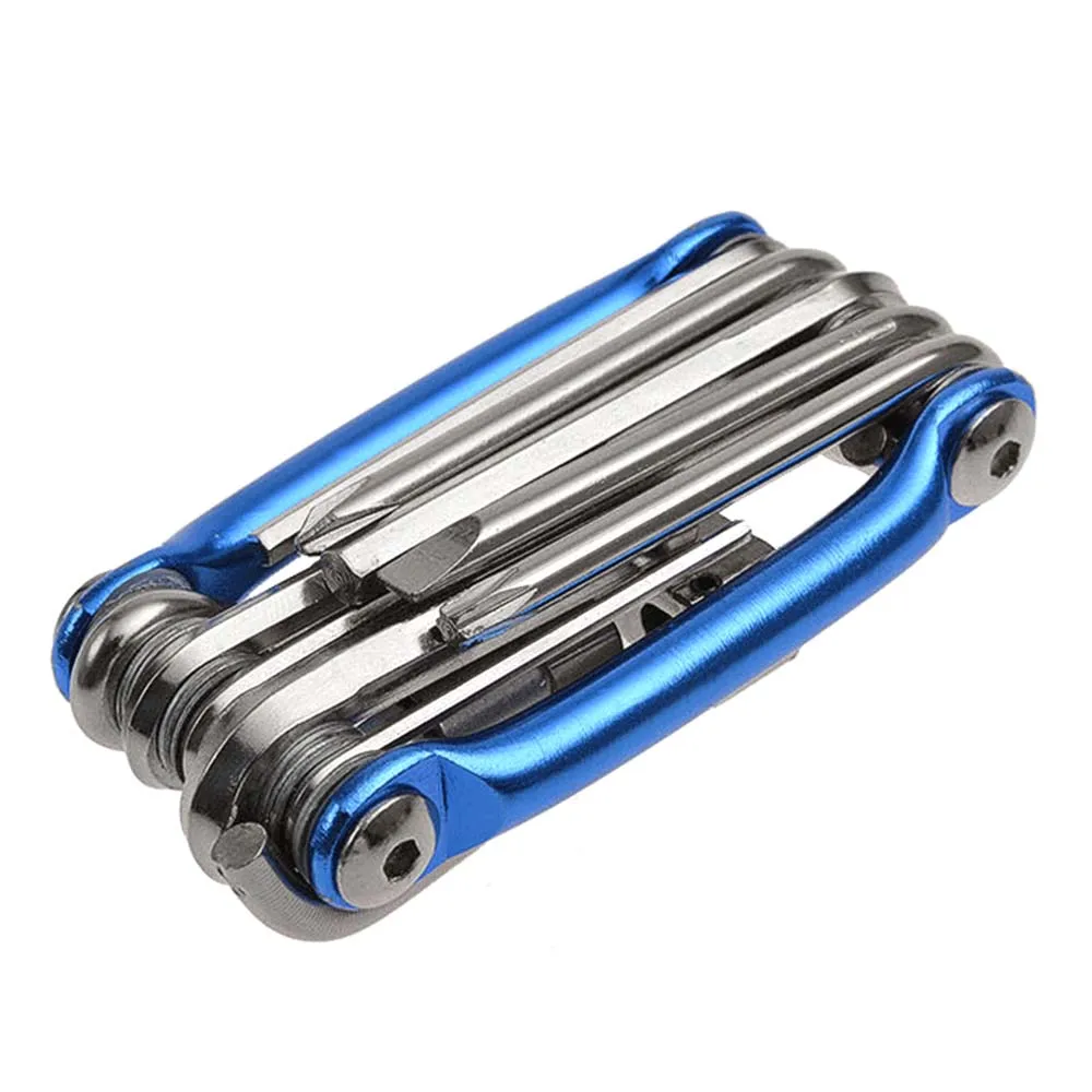 

Pocket 11 In 1 Multitool Folding Bicycle Tire Repair Kits Bicycle Wrench Screwdriver Chain Cutter Cycling EDC Bike Tools Set