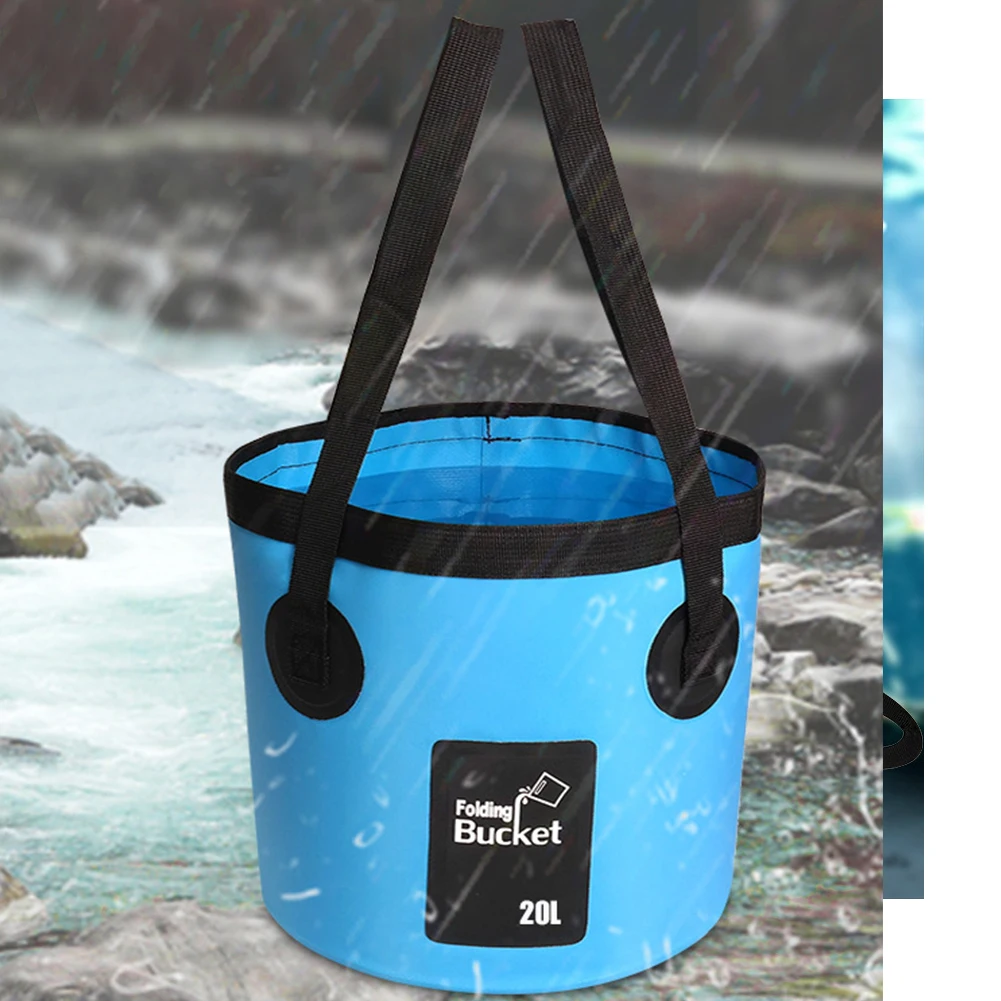 12L 20L походный складной мешок для мытья ведра сумка для хранения воды на открытом воздухе Кемпинг путешествия портативный складной рыбалка с носить ремни