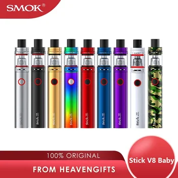 

SMOK Stick V8 Baby Vape Kit with 3ml /2ml TFV8 Baby Beast Tank Atomizer & 2000mah Battery Standard/EU Edition E-cigs Starter Kit
