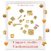 Customized LOGO Leather stamp Copper Brass Wood Paper Skin Bread Cake Die Heating Emboss Mold Letter Metal Stamp Brand iron skin ► Photo 2/6
