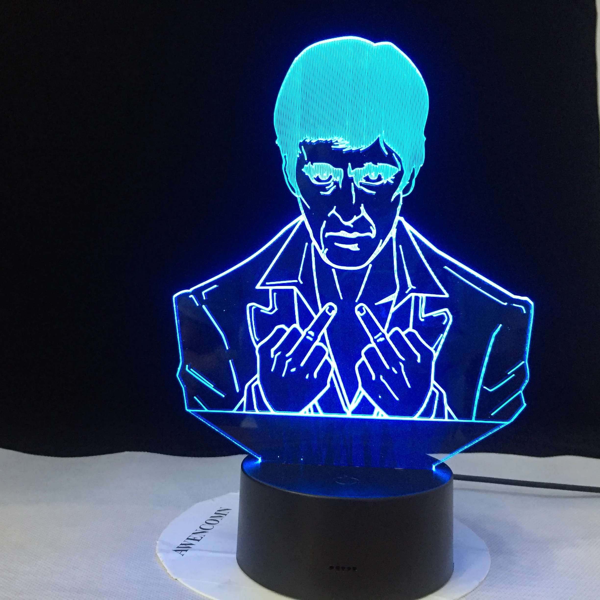 Средний палец босс в форме 3D ночной светодиодный USB свет настроения многоцветный настольная лампа лучшие подарки прикроватный светодиодный RGB подарок дропшиппинг
