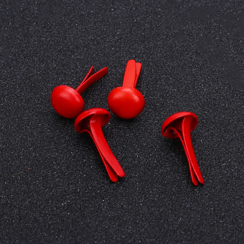 8X12mm Red Поддельные ногти Мини Brads Box 50 шт аксессуары для ногтей для скрапбукинга украшения для скрапбукинга - Цвет: 8X12mm Red