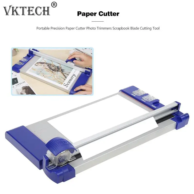 

Portable Precision Paper Cutter Photo Trimmers Scrapbook Blade Cutting Tool Paper Cutting Machine Photo Craft for Home Office