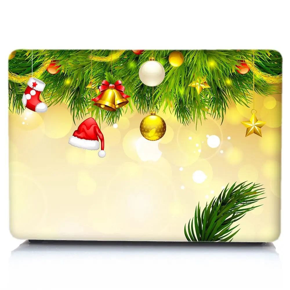 3D Рождественский чехол для ноутбука MacBook Air 13 Pro retina 11 12 13 13,3 15, для Macbook New Pro 13 15 Сенсорная панель чехол для клавиатуры