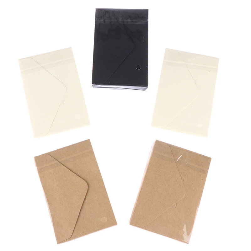 20Pcs/Set Classical Kraft Blank Mini Paper Window Envelopes Wedding Invitation Envelope Gift Envelope