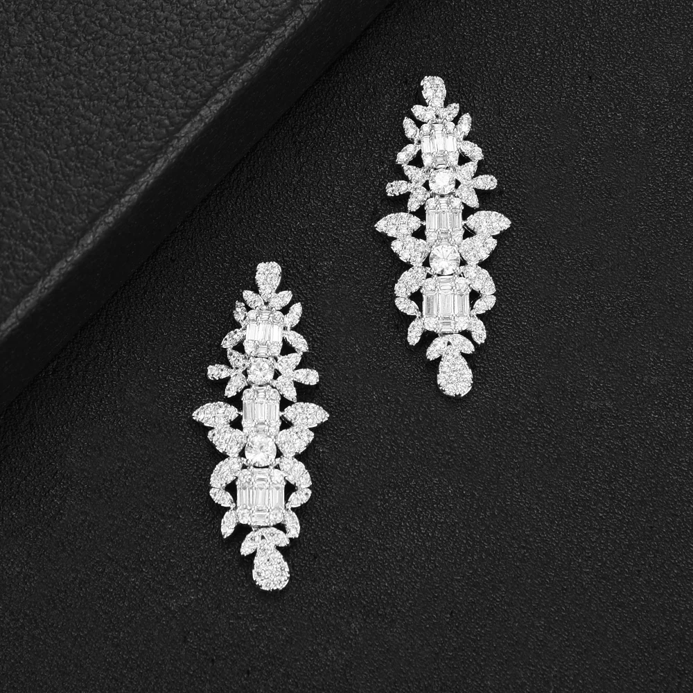 GODKI известный бренд очаровательные свадебные комплекты ювелирных изделий Изготовление комплекты украшений для женщин эффектное ожерелье серьги аксессуары