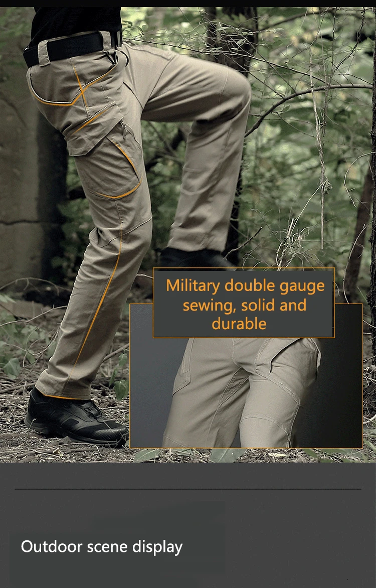 На открытом воздухе Военная тактическая одежда устойчивые свободные брюки со множеством карманов мужские и женские походные штаны рыболовные
