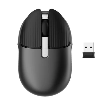 

2.4G Silent Bluetooth 5.0 Mini Practical For Laptop With USB Receiver Universal Portable Home Office Wireless Mouse Dual Mode