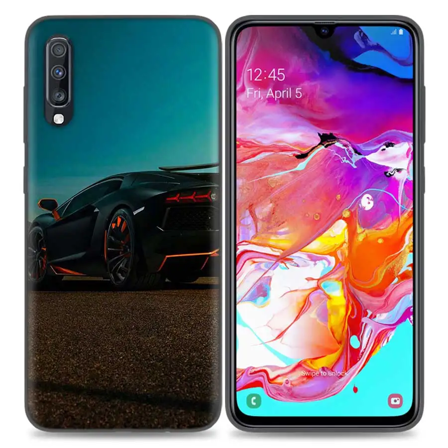 Силиконовый TPU чехол КРЫШКА ДЛЯ samsung Galaxy A50 A80 A70 A60 A40 A30 A20 A20e A10 A9 A8 A7 A6 Note 8, 9, 10, плюс 5G роскошные автомобили - Цвет: 09