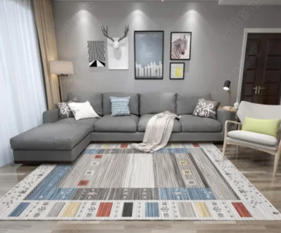 200*300 см INS Скандинавский современный металлический золотой ковер/черный геометрический Коврик под дверь для спальни/Высококачественный ковер для гостиной