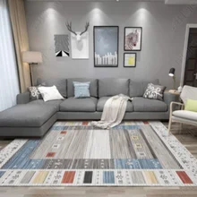 200*300 см INS Скандинавский современный металлический золотой ковер/черный геометрический Коврик под дверь для спальни/Высококачественный ковер для гостиной