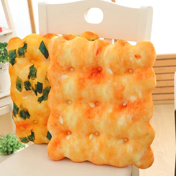 

Simulation Cookies Plush Pillow Soft Cartoon Fast Food Biscuit Stuffed Doll Sofa Chair Cushion Funny Gifts