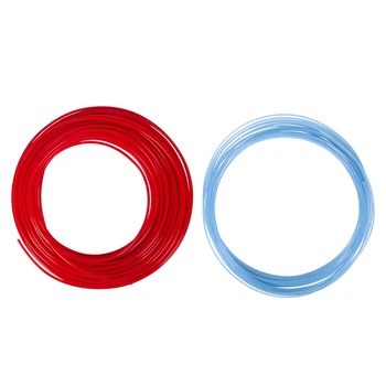 

2Pcs 3D Printer Pen Filament 1.75mm PLA 10M(Glow in DarK Blue PLA&RED PLA)