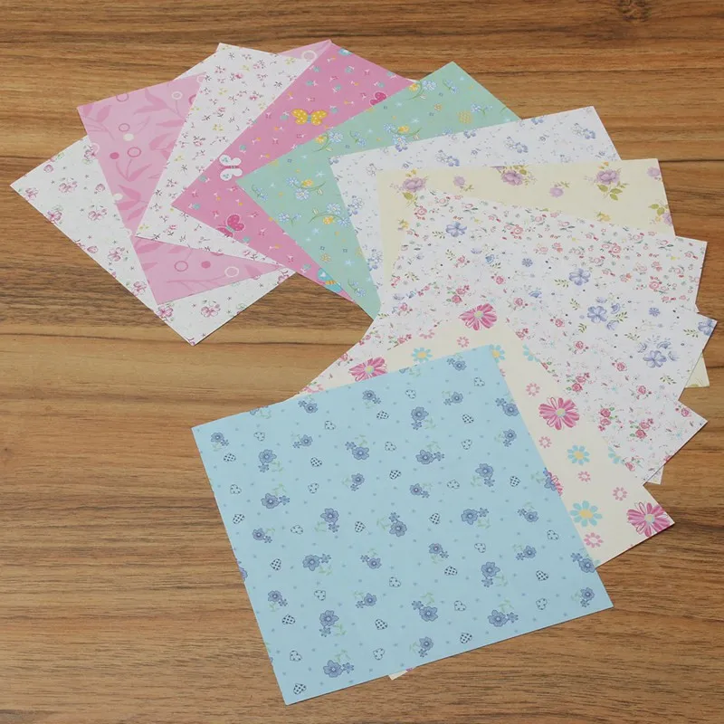 

72Pcs/Set 15X15cm Mix Color Square 12 Kinds of Patterns Paper Craft Origami Folding Paper Flower Patterned Papers DIY Kid Gift