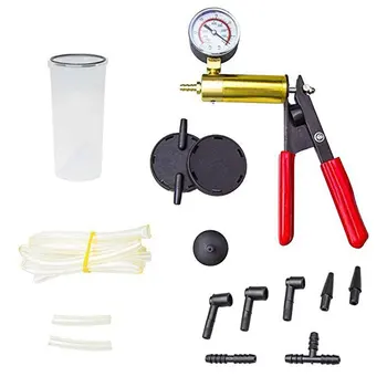 

Professional Hand Held Vacuum Pump Kit Car Auto Pressure Tester Brake Bleeder Tester Set Portable Durable Repair Set