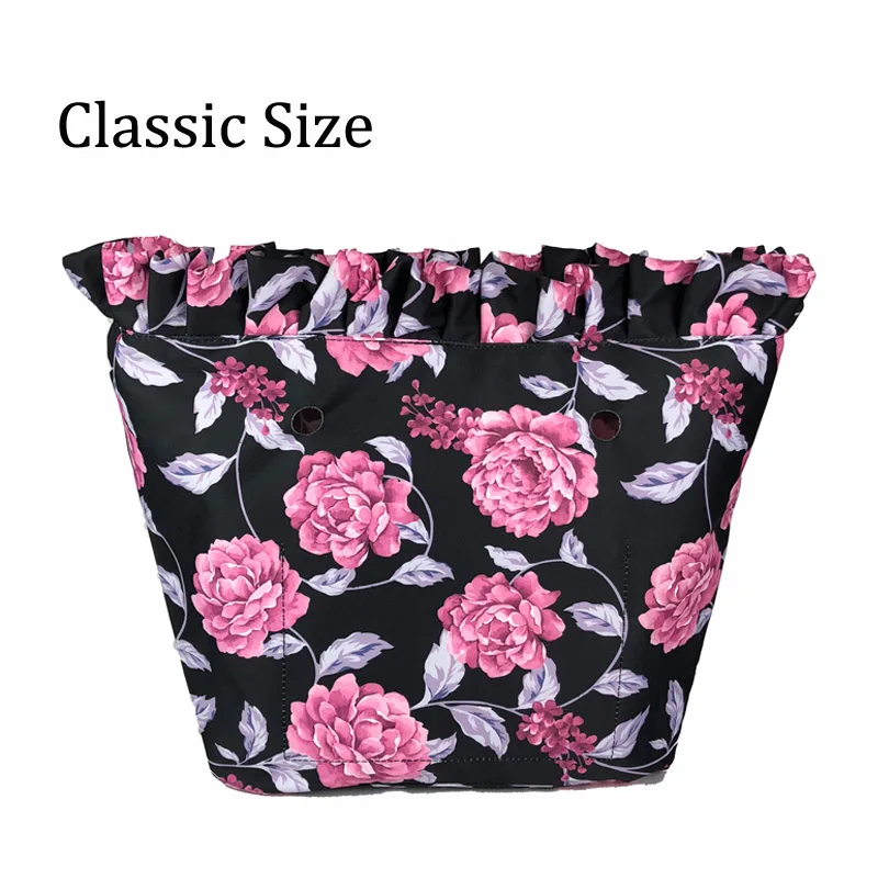 Lace 19 Classic Цветочная окантовка, водонепроницаемая внутренняя подкладка, вставка для Obag O Bag, Классические мини вставки, внутренняя часть для o bag, аксессуары, силиконовая сумка - Цвет: Lace 19 Classic