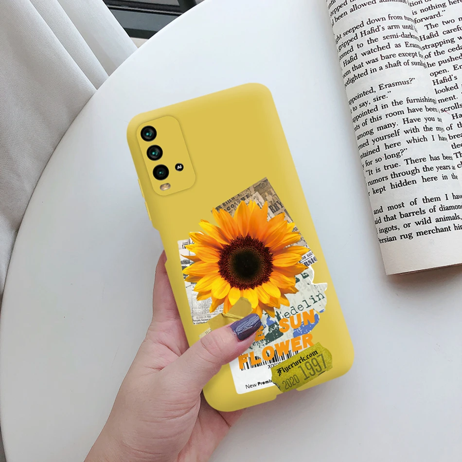 Movilshop Custodia per [Xiaomi Redmi Note 9T 5G] Disegno Maschera [stampa elefanti floreali] in silicone flessibile trasparente custodia case cover gel per smartphone