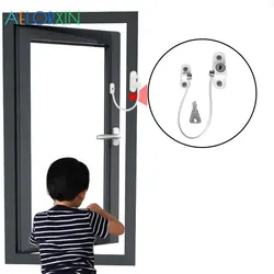 Lot de 2 verrous de fenêtre en acier inoxydable pour enfants, Protection de haute qualité, limiteur de fenêtre de sécurité, prévention des chutes 