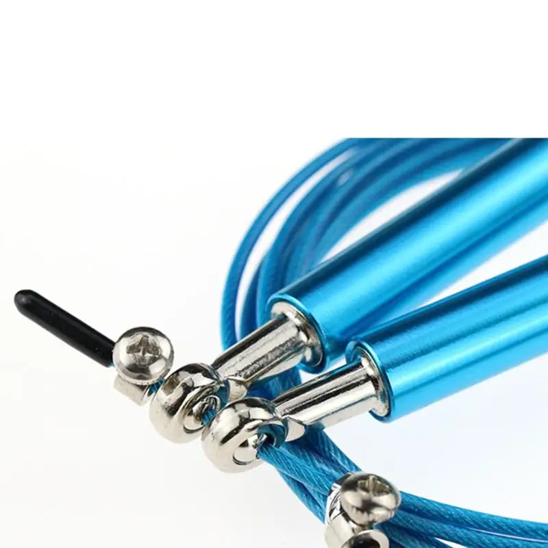 3m High Speed Aerobic Steel Wire Skipping Rope Aluminum Handle Steel Wire Jump Rope Length Adjustable Skip Fitness Equipment