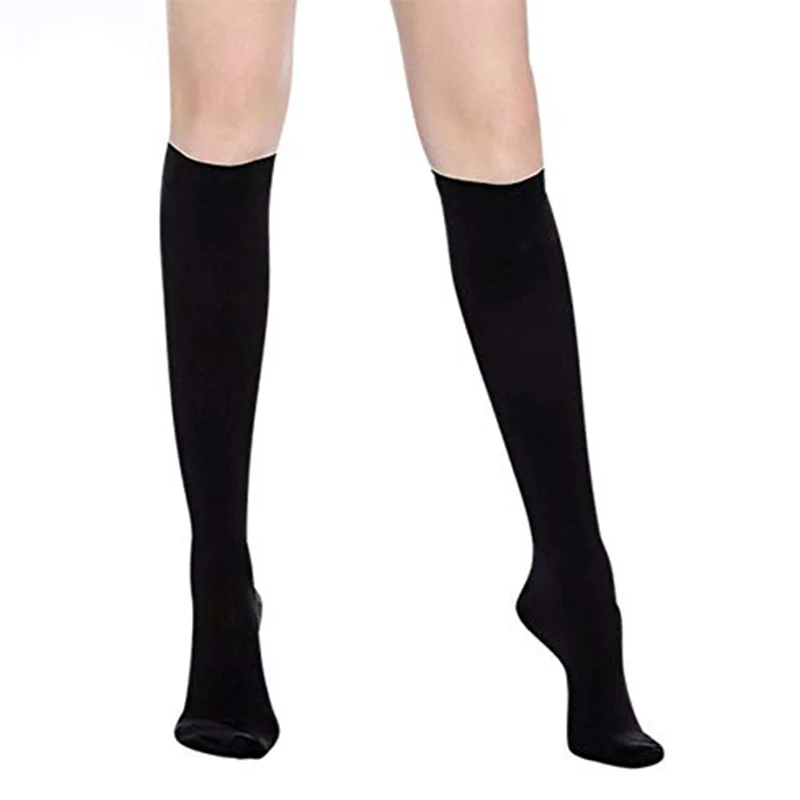 CXZD Компрессионные носки унисекс с защитой от усталости, медицинские компрессионные носки, уровень давления, Медицинские носки до икры, открытый носок из тонкого материала