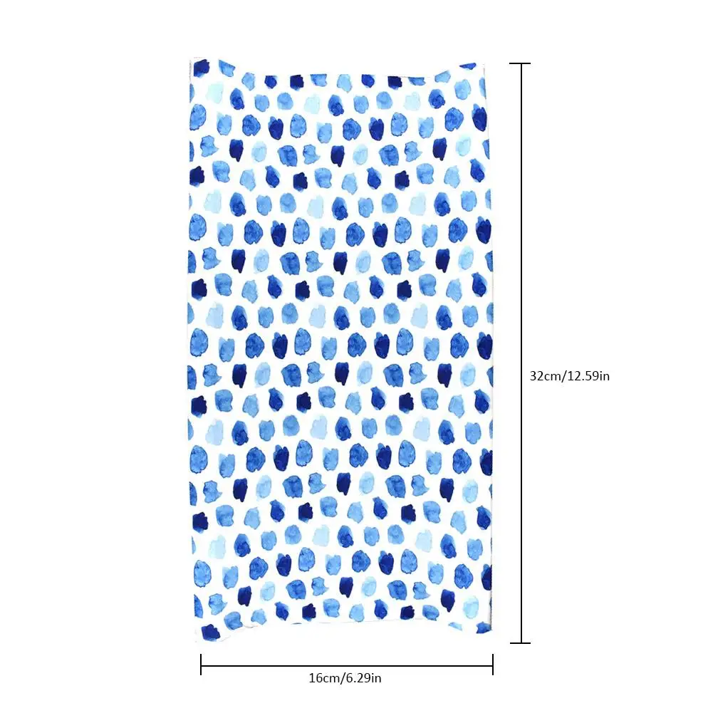 Детский коврик для смены подгузника Узорчатая пеленка крышка стола Мягкая дышащая водонепроницаемая многоразовая меняющаяся крышка для новорожденных
