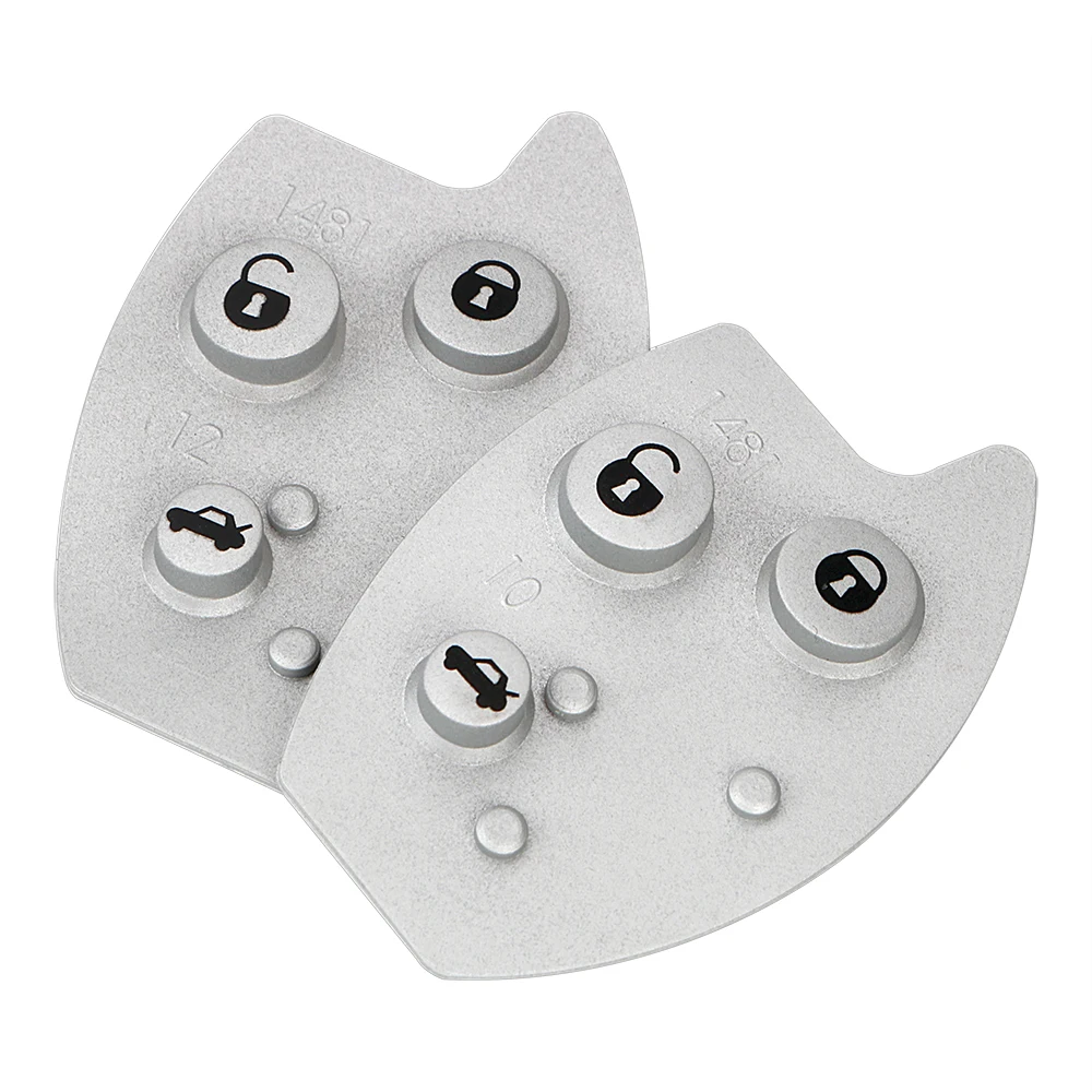 

LEEPEE Rubber Button Pad Car Key Pad 3 Buttons Replacement Key Mat Key Shell Case 2pcs Remote Car Styling for Citroen Xsara C5
