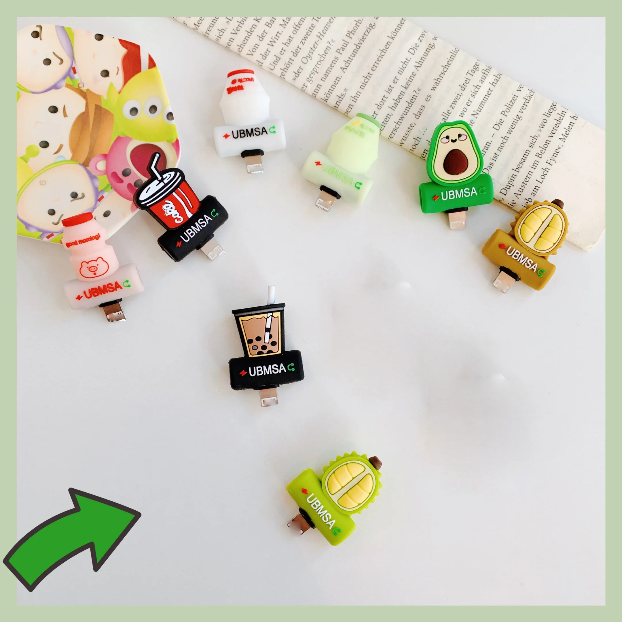 

For IPhone X 7 8 Plus XR XS 11 Pro Max Cute Cartoon Soft Silicone 2 in 1 Splitter Audio Charging Connector Headphone Jack Adapte