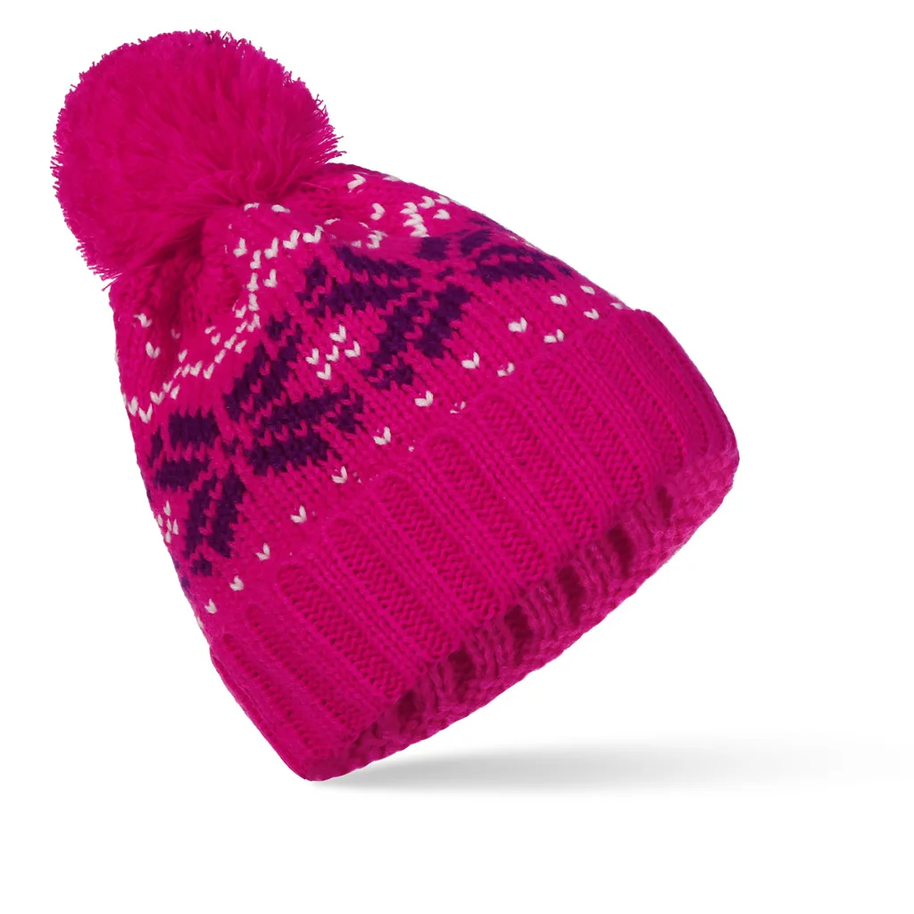Модные женские чулки вязаные с помпоном шляпа простая женская детская шапочка Рождественская Теплая Зимняя кепка