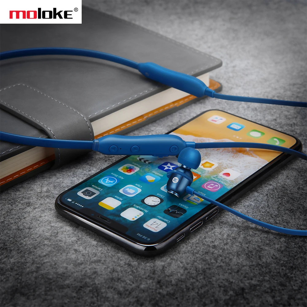 Moloke S6 new wireless sports bluetooth headset 5 0 comes with memory hanging ear hanging neck hanging neck ears