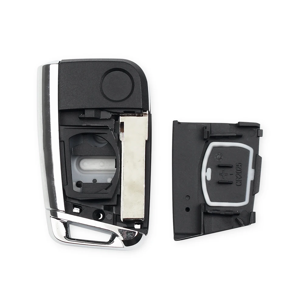 KEYYOU 3 Button Remote Key Shell Case For VW Volkswagen Golf 7 MK7 Skoda Seat Passat Skoda Leon Octavia Flip Auto Car Key Cover