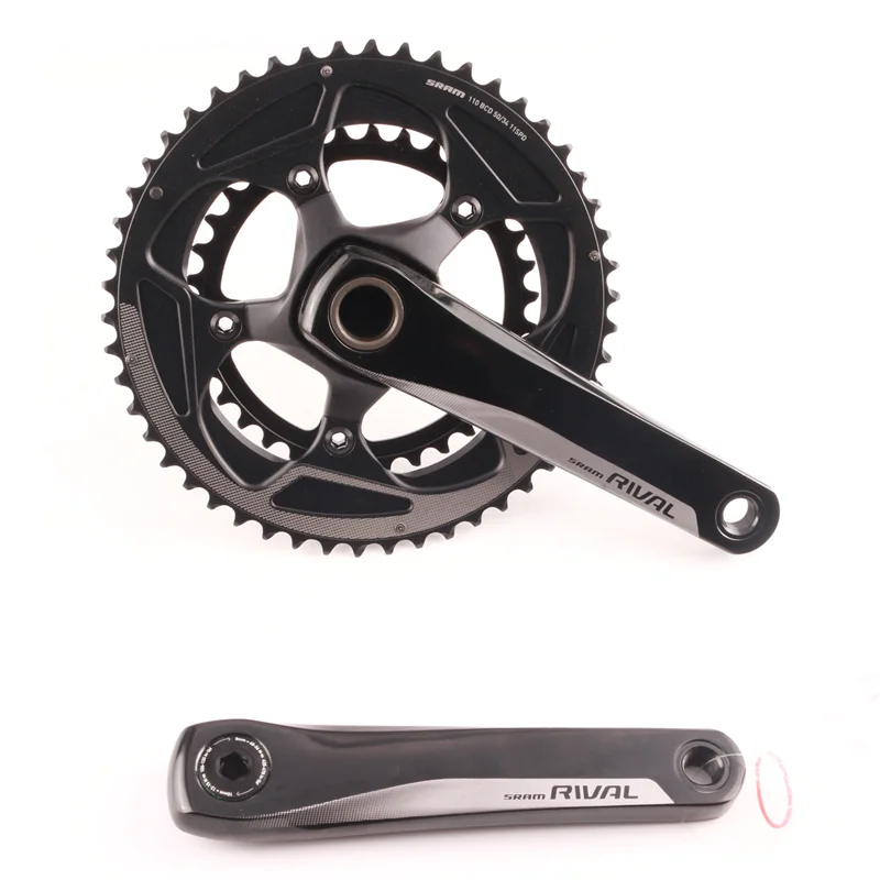 Лучшая цена! SRAM Rival 22 Дорожный велосипед 2x11 скоростной шатун 170 мм 50-34 110 мм BCD gxp дешевые 105 5800