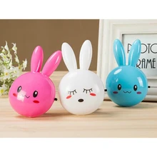 

3 Colors LED Cartoon Rabbit Night Lamp Switch ON/OFF Wall Light AC110-220V EU US Plug Bedside Lamp For Children Kids Baby Gifts