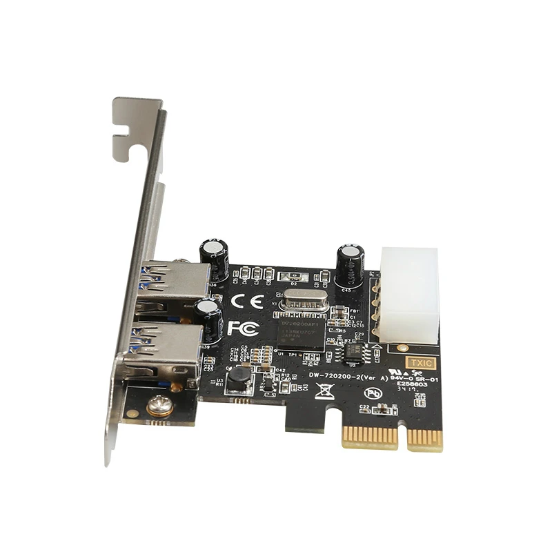 PCI Express до 2 USB3.0 карты расширения Компьютерные аксессуары USB Райзер карты адаптер для NEC для Windows XP 7 8 10 Vista