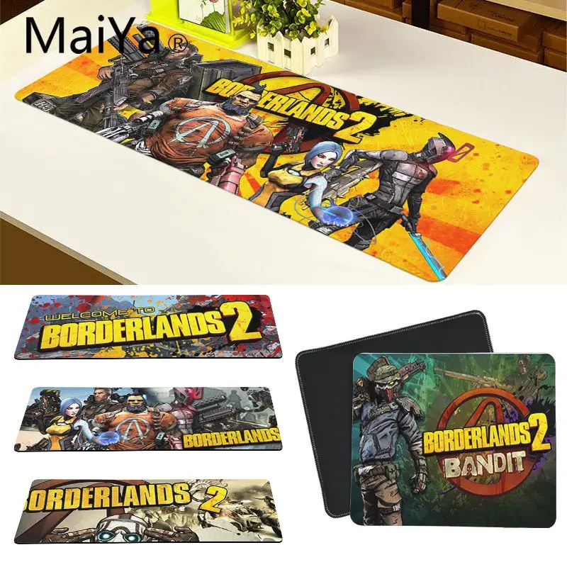

Maiya Top Quality Borderlands 2 Silicone large/small Pad to Mouse Game Free Shipping Large Mouse Pad Keyboards Mat