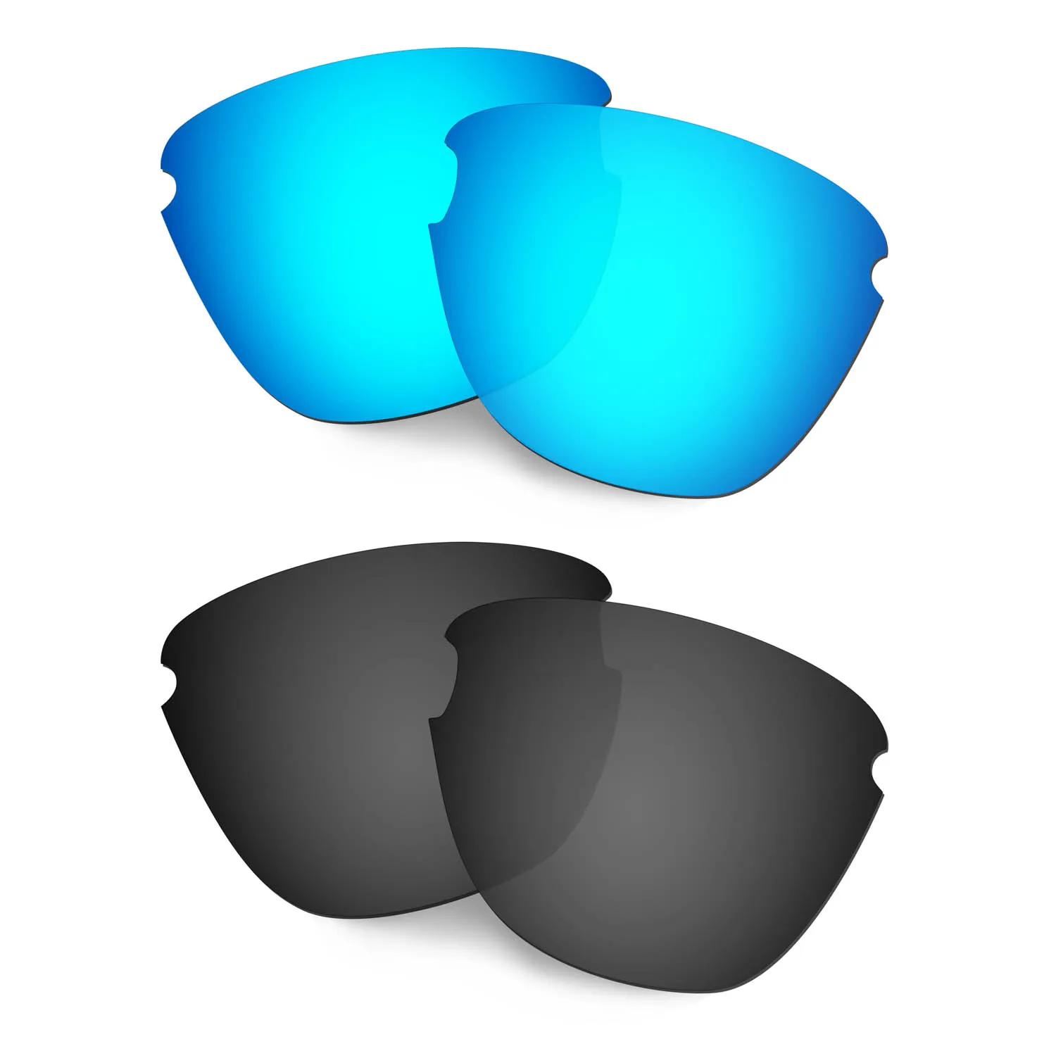 

HKUCO Polarized Replacement Lenses For Frogskins Lite Sunglasses Blue/Black 2 Pairs