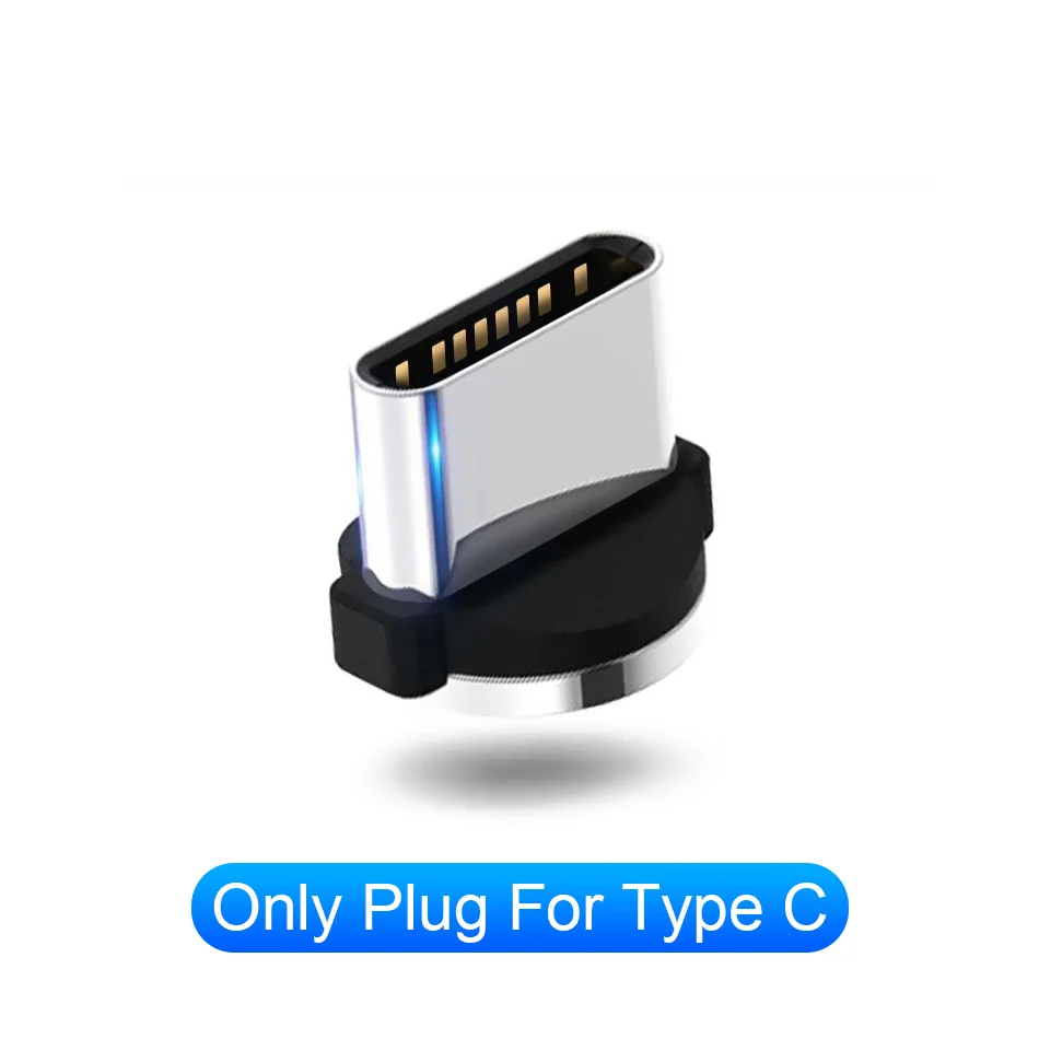 Плавный свет кабель для зарядки многофункциональный micro usb кабель Универсальная линия передачи данных 1 м магнитное притяжение Usb кабель-удлинитель - Цвет: Plug for Type C