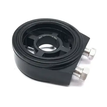 

Universal M20 Oil Filter Temp Pressure Cooler Gauge Sandwich Plate Adapter Sensor Black Car Replacement Accessories