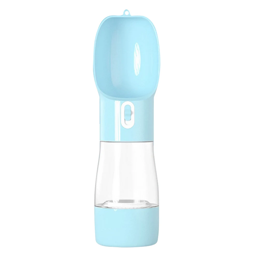 Blue Behogar 2 в 1 портативный питатель воды для домашних животных диспенсер бутылка контейнер для еды для домашних животных Прогулки Путешествия Туризм в помещении на открытом воздухе - Цвет: Blue