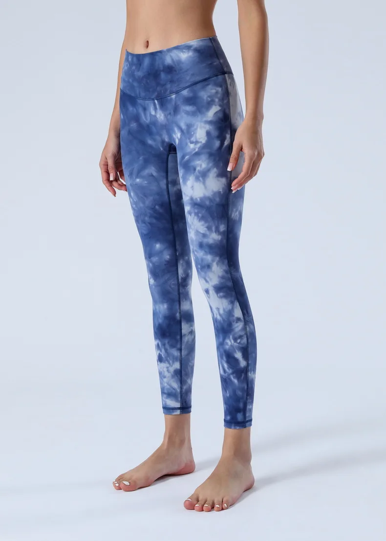 NWT 2021 Women Tight 25" Tie Dye Leggings No Front Seam Women Yoga Pants Buttery Soft Leggings Sport Women Fitness Pant flare jeans
