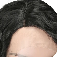 XINRAN черный Омбре парик длинные волнистые термостойкие волокна синтетические волосы парик фронта шнурка парики для черных/белых женщин