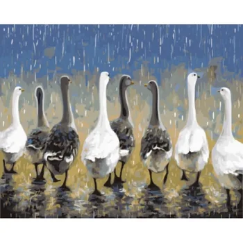 

Picture by numbers: Geese