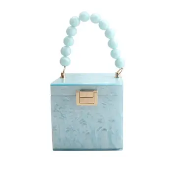 

Box Shape Clutch Bag Purse Bridal Handbag Wedding Ladies Evening Prom Wallet X7XC