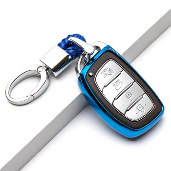 

TPU Car Key Cover Case Skin For Hyundai Solaris I30 IX35 Tucson Accent Getz Protection Key Bag Shell Holder Keyrings keychain