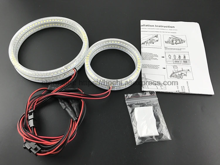 HochiTech ультра яркий SMD белый светодиодный angel eyes 2000LM halo Кольцо Комплект дневного света DRL для INFINITI FX35 FX45 2003-2008