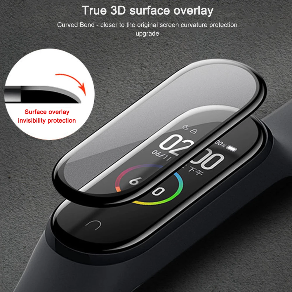 3D Защитная пленка для экрана для Xiaomi mi Band 4, защитная пленка для mi Band 4, умный Браслет mi band 4, защитная пленка