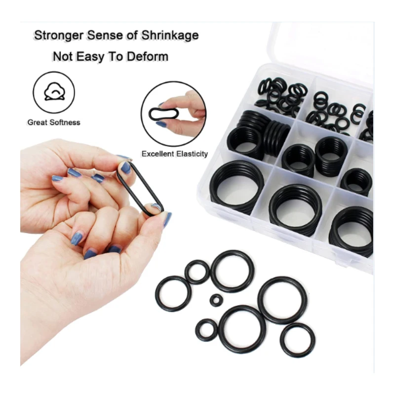 Silicone O-ring Assortment Kit, Rubber O-ring Assortment Kit