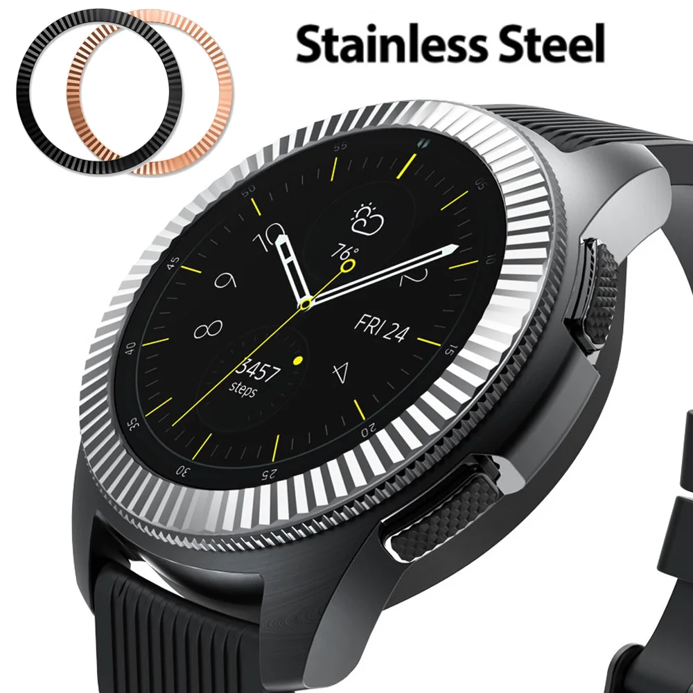 

For Samsung Gear S2 Classic / Gear Sport Ringke Bezel Styling Frame Case Cover Protection For Galaxy Watch 42mm Bezel Ring #C