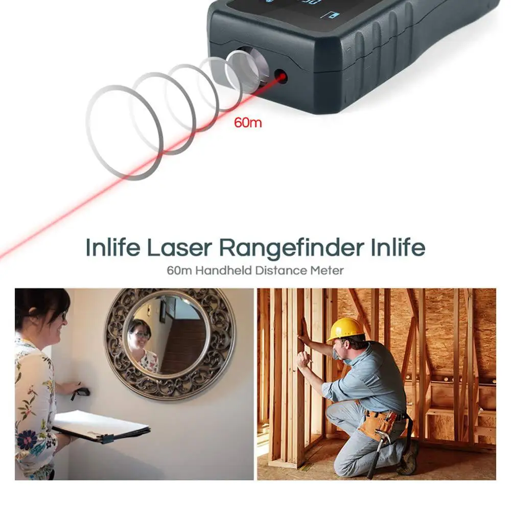 Handhold Laser Rangefinder Digital Laser Distance Meter Electrical Level Tape Misuratore Laser Distance Measurer Handhold Laser Rangefinder Digital Laser Distance Meter Electrical Level Tape Misuratore Laser Distance Measurer