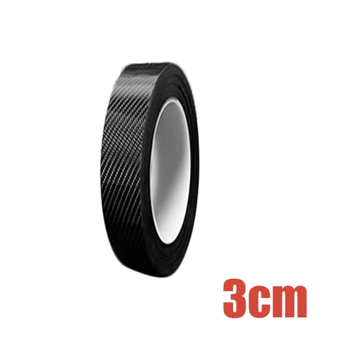 Carbon Fiber Protector Strip Sticker Auto Bumper Door Sill Protection Anti-stepping Car Decoration Tape 3D