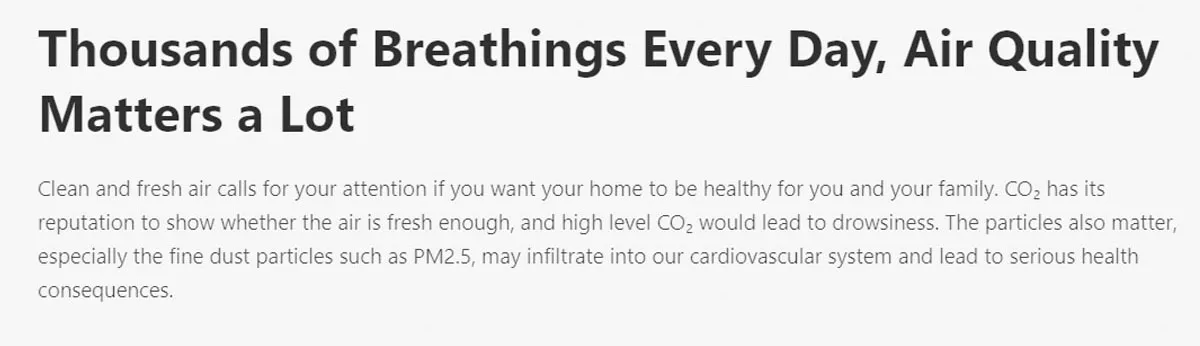 Qingping Air Detector Lite Mi Home APP Control description image 2